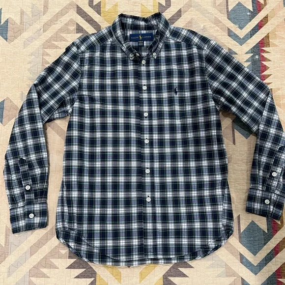 Boys Ralph Lauren long sleeve Polo M 10-12 - Picture 3 of 6